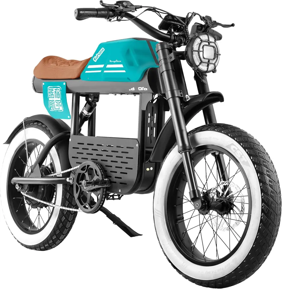 eAhora FT01 1700W Electric Bike for Adults, 36MPH 90Miles Long Range Dirt Ebike, Full Suspension & Dual Disc Hydraulic Brakes Mo