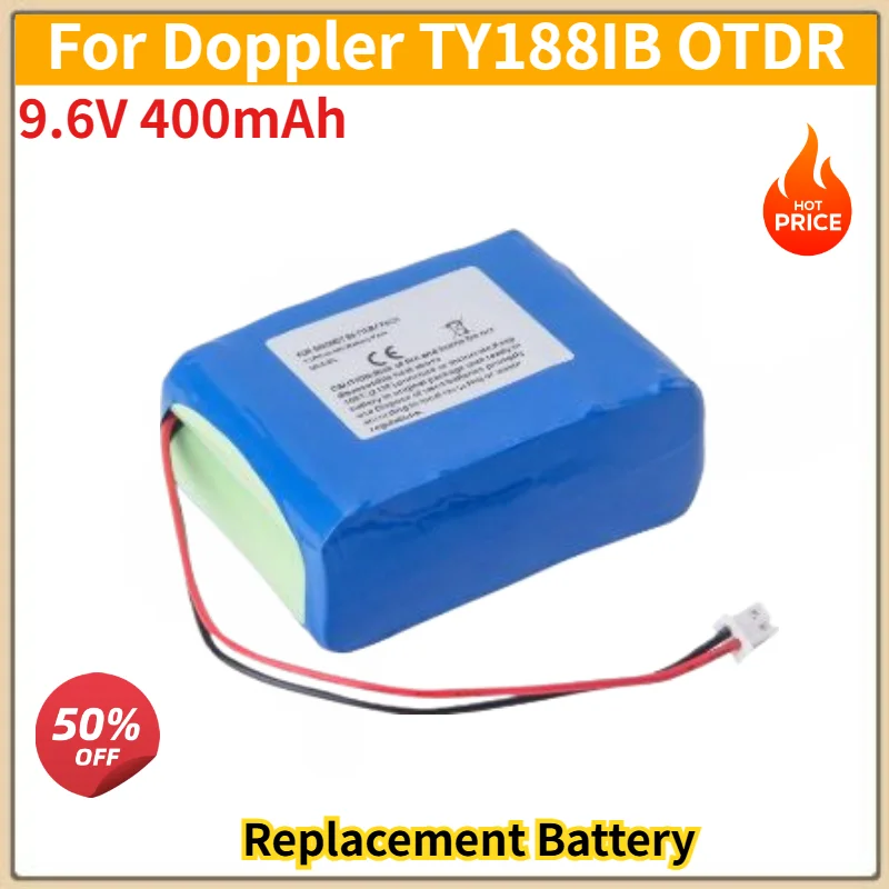 9.6V 400mAh Battery for Doppler TY188IB OTDR High Quality Replacement Battery
