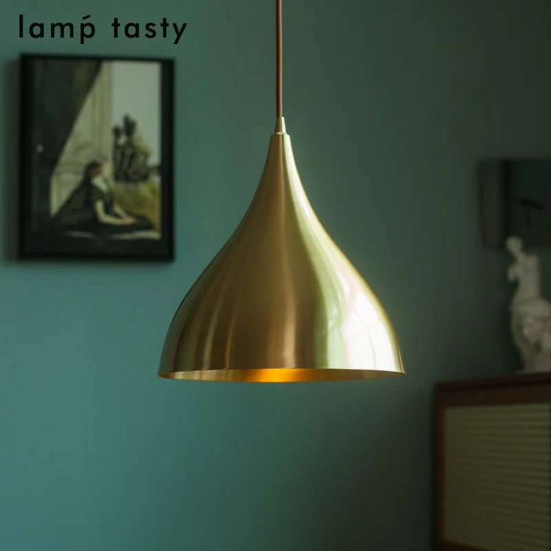 

Американский ретро ресторан-бар подвесной светильник в индустриальном стиле для кухни, кафе, магазина одежды, персонализированный латунный светильник