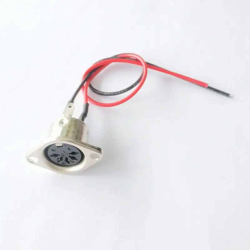 Grinding Machine Engraving Machine Handle Cable Socket DIN3/5 Core Seat Large Keyboard Interface Female Seat Head with Shell
