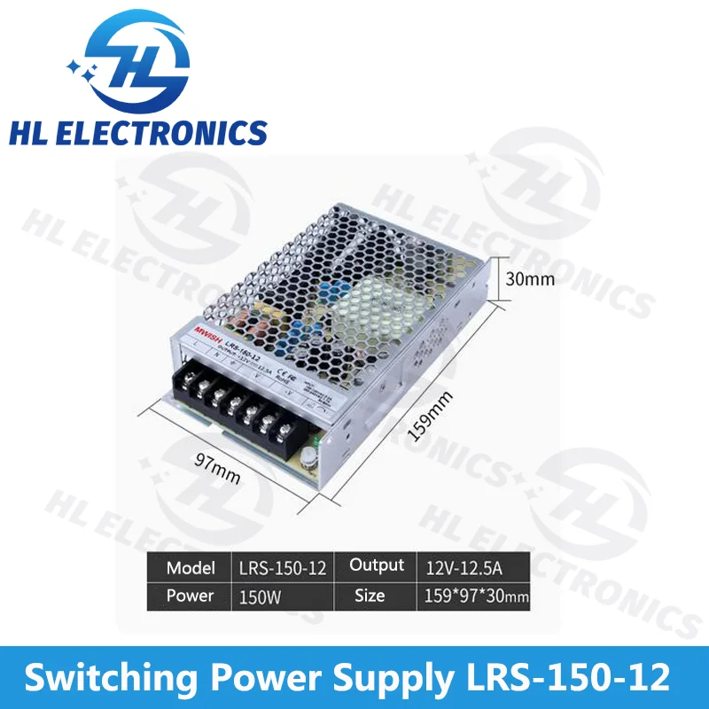 Switching Power Supply For Beauty Machine DC 12V 12.5A LRS-150-12