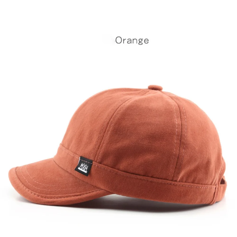 Short Brim Couple Baseball Hat Hot Sale Adjustable Breathable Hip Hop Gorras Retro Anti-Sun Trucker Cap Unisex image 2