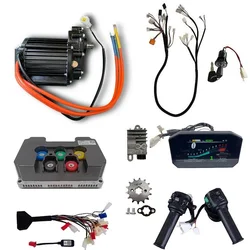 QS120 2000W Motor Geared Mid-Drive Electric Power Train Kits For Electric Motorcycle