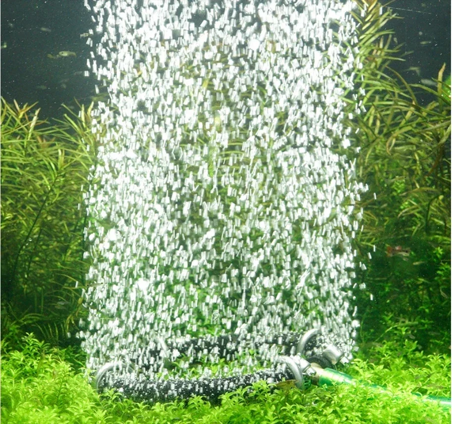 Nano aeration plate koi fish pond aeration ring tracheal seafood pond aeration ring aeration stone air strip fish tank bubble pl