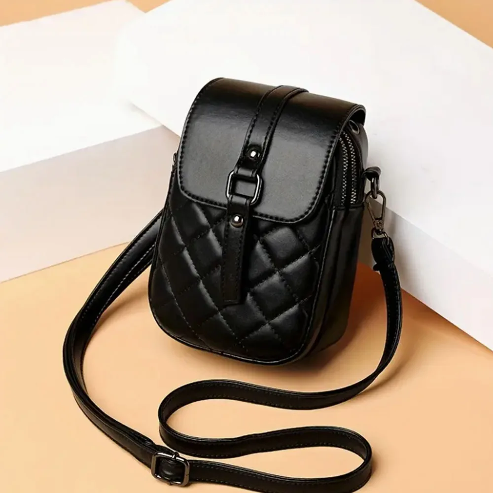 

High Quality PU Leather Purse Women's Bag Solid Color Shoulder Crossbody Bags Lady Messenger Small Tote for Women Girls