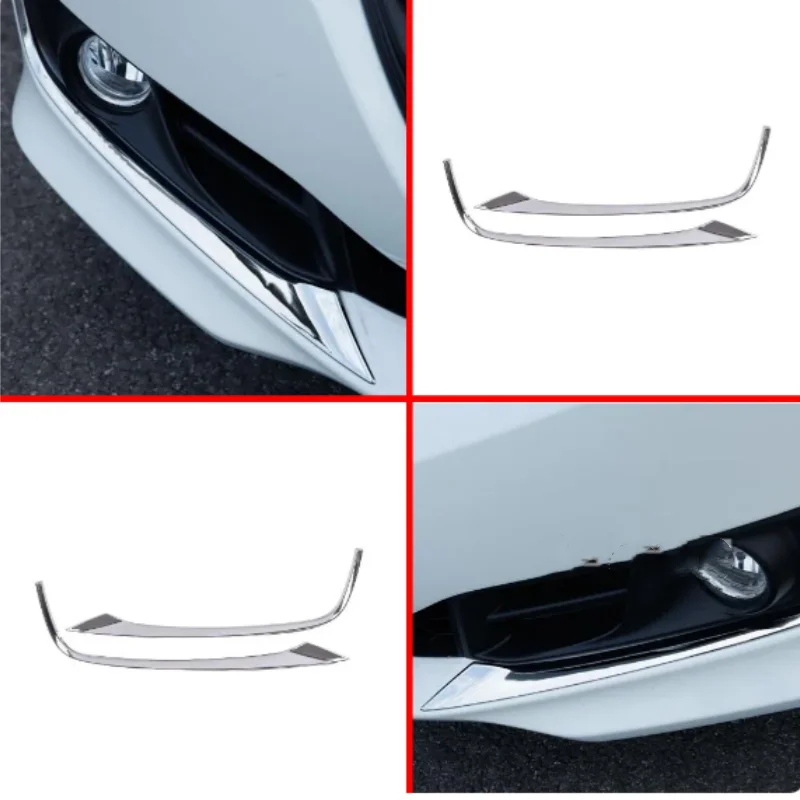 

For Honda Odyssey 2015 2016 2017 ABS Chrome Front Bumper Corner Trim Cover Car Styling Accessories Exterior Decoration 2Pcs