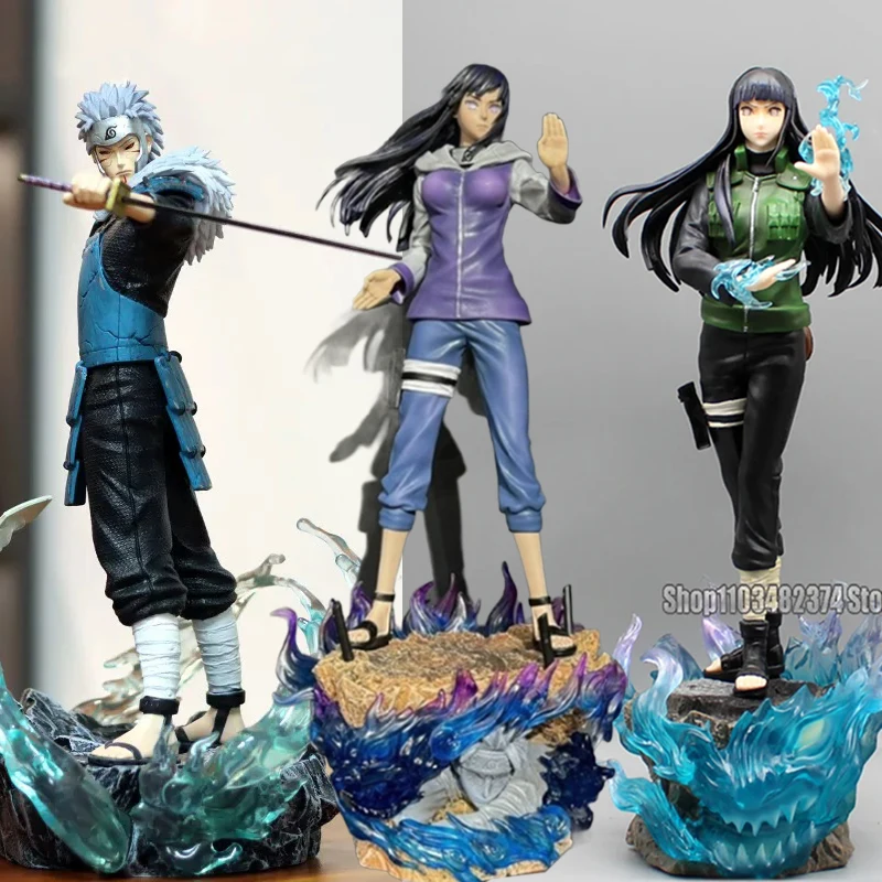 Anime Senju Tobirama Toy Naruto Shippuden Action Figure Battle Hyuga Hinata Figure Statue PVC Collectible Decoration Model Gifts