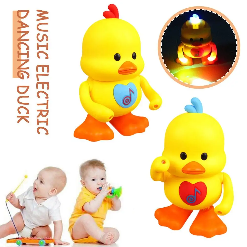 Cartoon Musical Electric Dancing Duck Toy Kids Children Infant Boy Shower Girl Gifts Toddler Children's Gift Toys Day Birth X7Y9