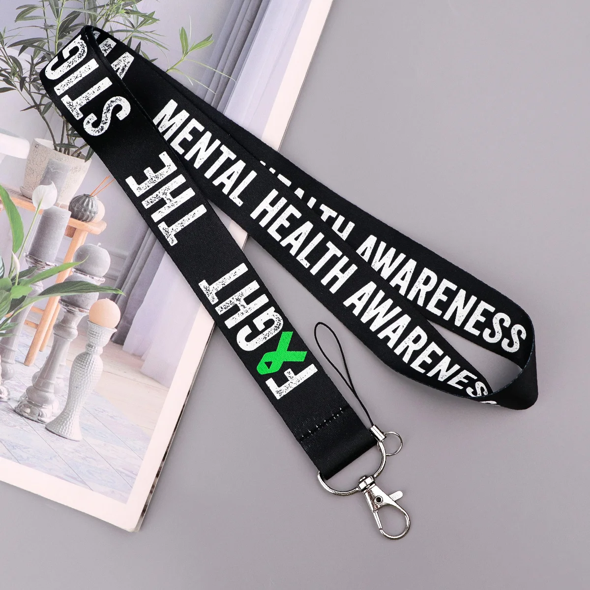 لا بأس أن تكون على ما يرام سلسلة مفاتيح قصيرة معرف غطاء بطاقة الائتمان تمرير الهاتف المحمول سحر الرقبة الأشرطة شارة حامل مفتاح حامل #4