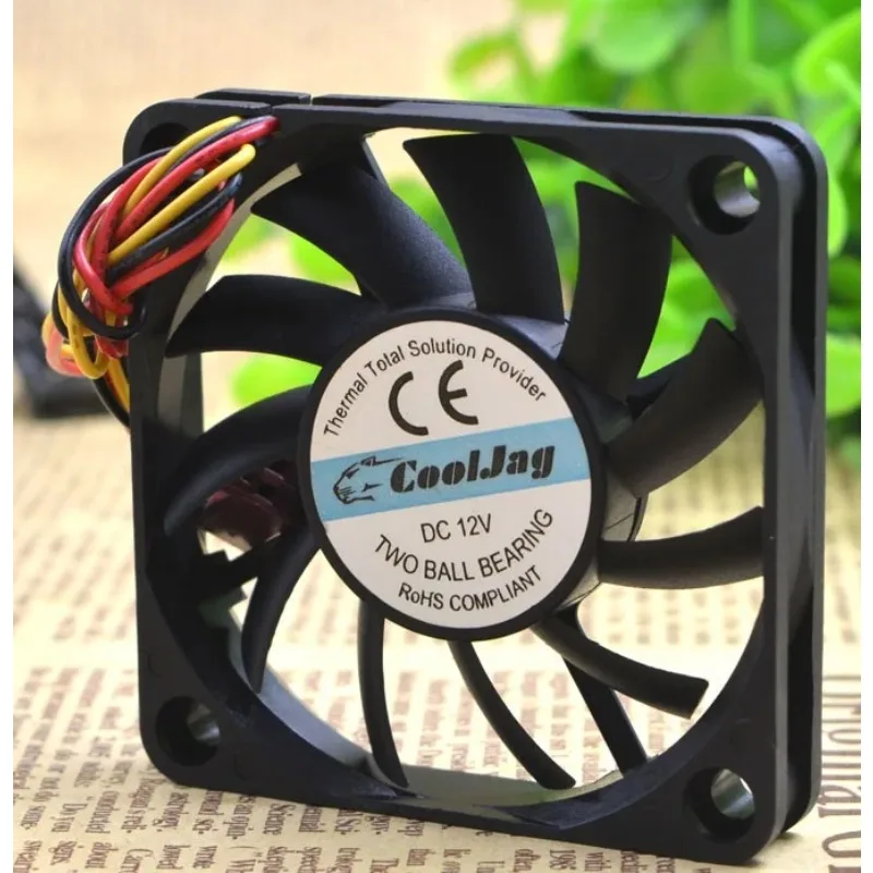 New Cooling Fan for EVERFLOW R126010BU 6010 6CM 12V 0.35A Double Ball Bearing 60*60*10mm