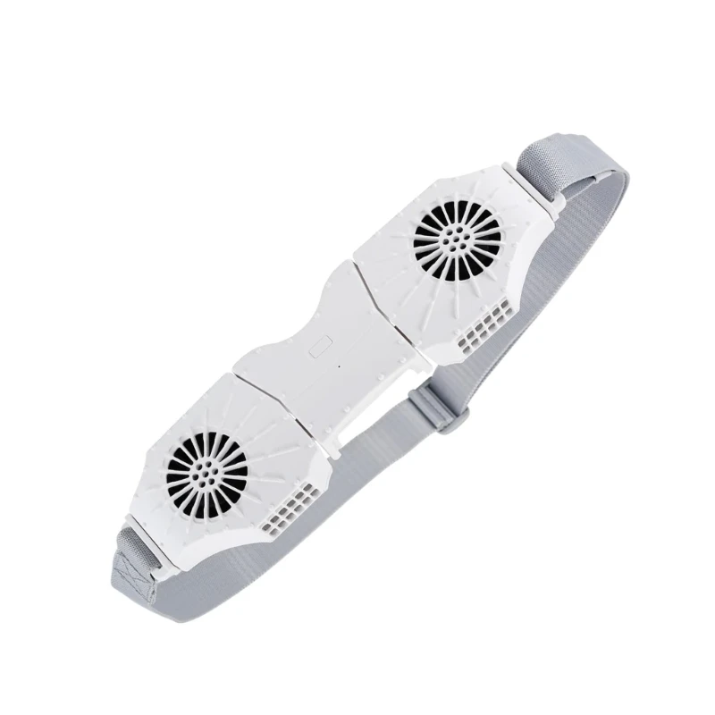 Ventilador cintura recargable, ventilador cinturón Material ABS adecuado para uso interior y exterior 918D