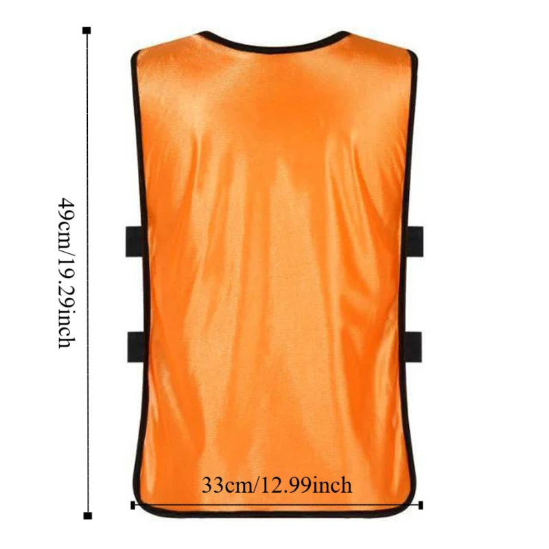 Comodo gilet da calcio per bambini multicolore ad asciugatura rapida Maglia da allenamento per calcio Gilet sportivo Gilet da allenamento con bavaglino