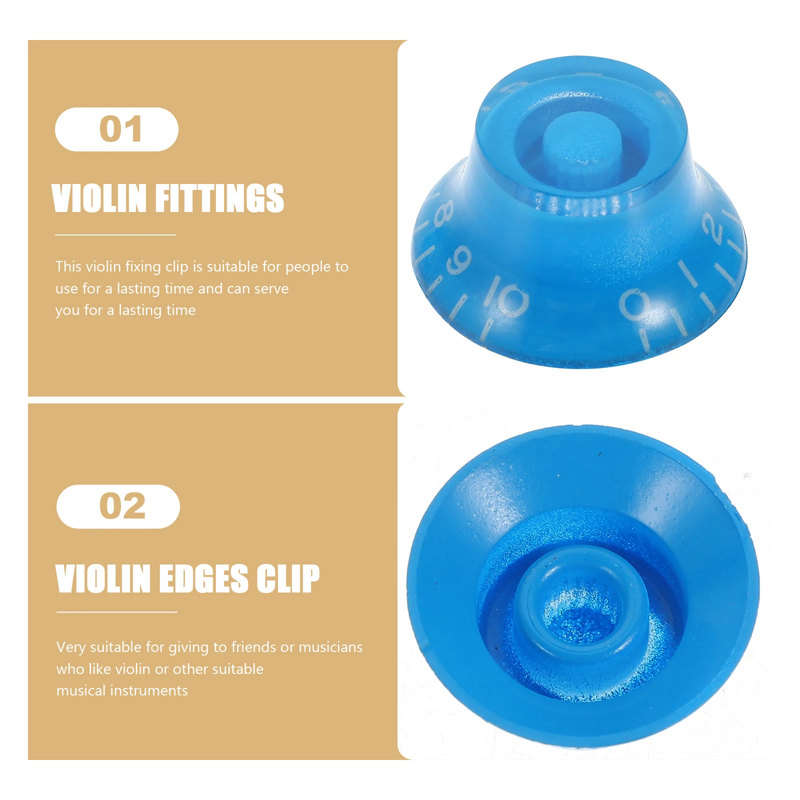 

6pcs Electric Guitar Knob Cap Bass Volume Control Acrylic Potentiometer Caps Knobs Blue Color For Guitar Parts
