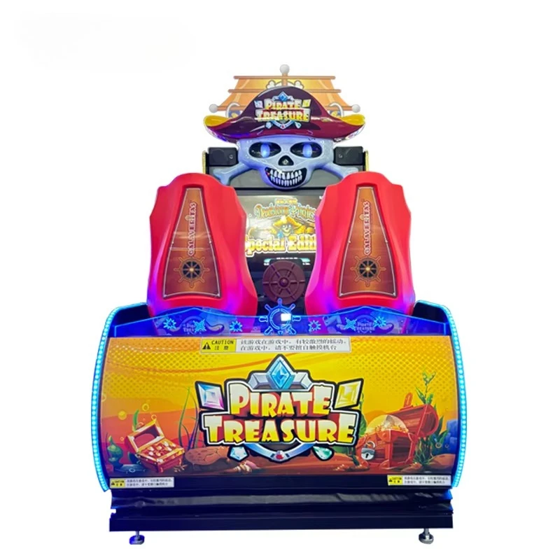 Two-Person Pirate Treasure Shooter Coin-Operated Arcade Shooting Machine for Kids' Indoor Mall Entertainment Excluding Freight