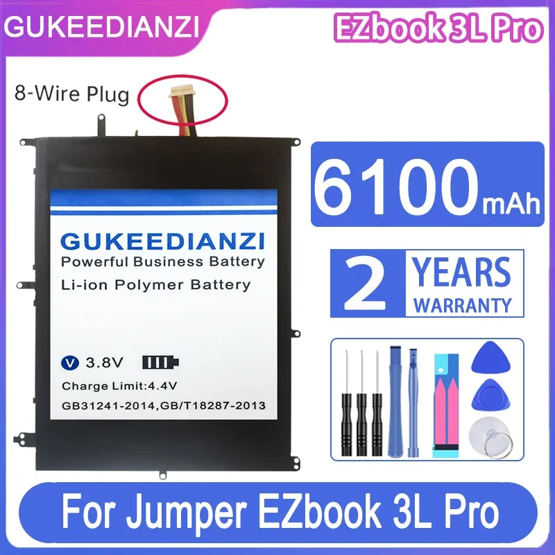 

GUKEEDIANZI Replacement Battery 6100mAh For Jumper EZbook 3 Plus MB11/3L Pro (MB12) HW-3487265 TH140A