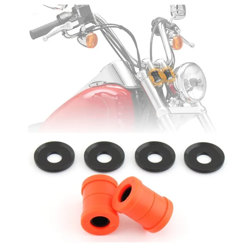 Motorcycle Heavy Duty Handlebar Riser Bushing For Sportster Softail Dyna 73-17 Handle Bar Polyurethane Bushings