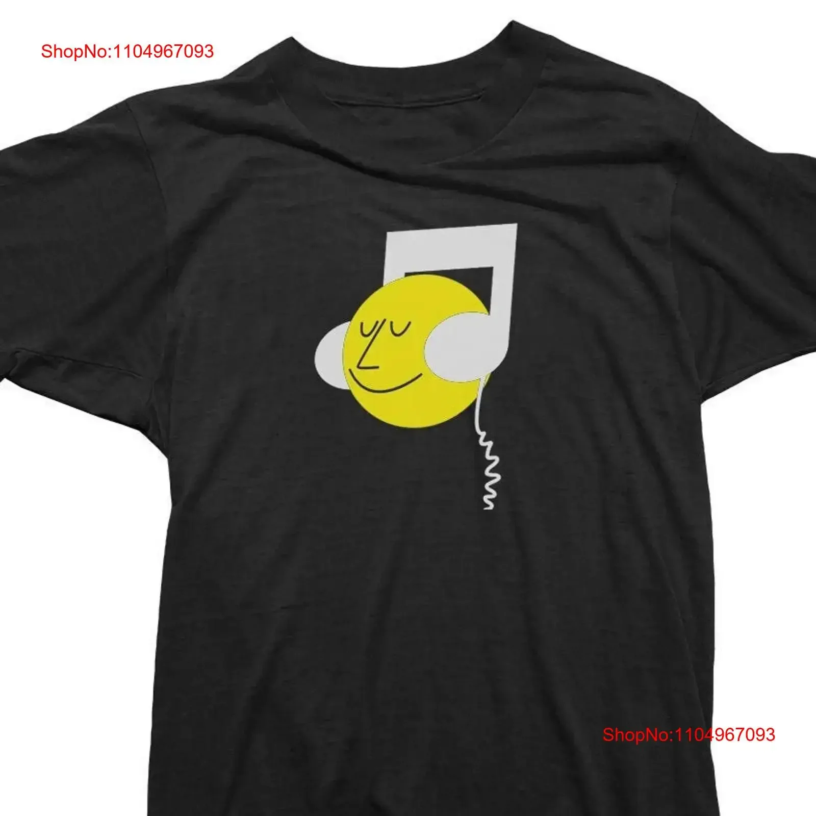 

CDR T Shirt Happy Headphones Officially Licensed vintage Washed Stylish Breathable Top For Everyday Wear Slightly Comfortable