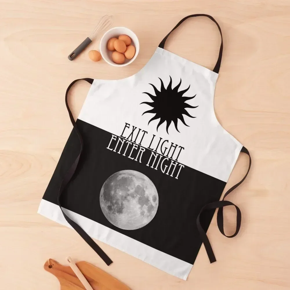 

Exit light Enter night Apron professional hairdressing Chef Uniform Woman Household Items Cute Kitchen Apron