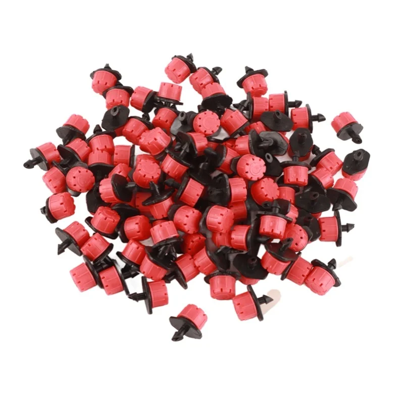 

100 шт. регулируемых мини-капельниц для полива сада, насадок для капельного орошения цветов и растений