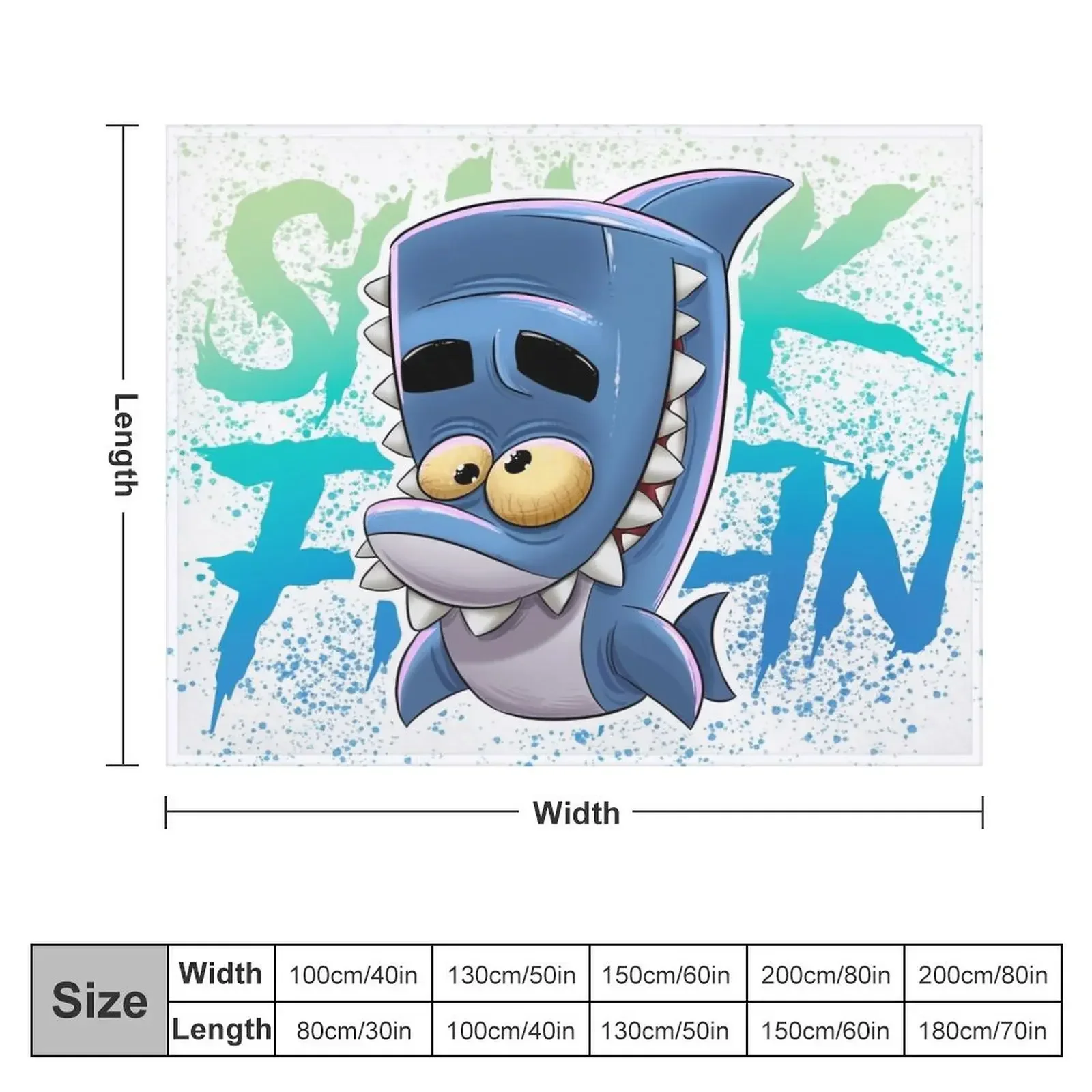 zooba shark fin Throw Blanket Thins Plush anime Blankets