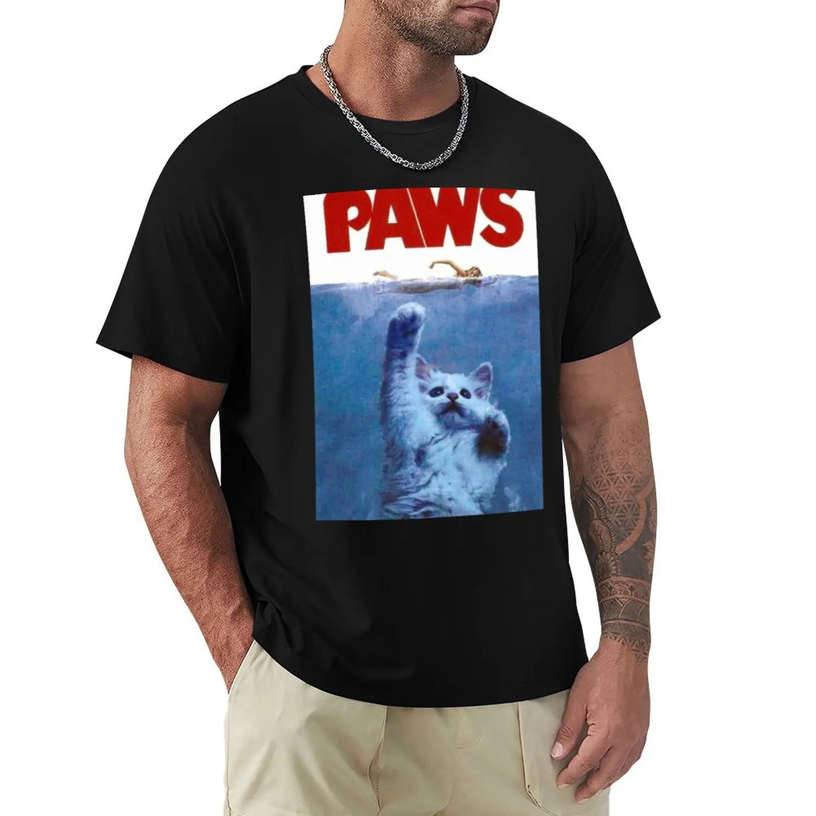 

Paws T-Shirt clothes anime stuff men t shirts high quality