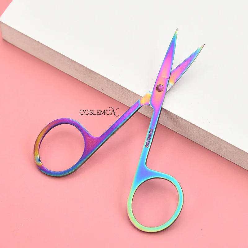 Small Scissors Nails Art Stainless Steel Small Eyebrow Nose Hair Scissor Cut Facial Trimming Beauty Makeup Accessories Manicure