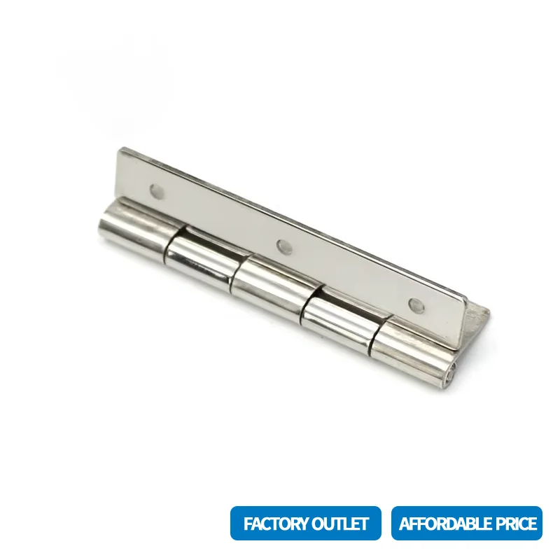 6pcs Industrial Cabinet Door Pivot 180 ° Flat Angle Bearing Glossy Polished Hinge 1.5mm 304 Stainless Steel