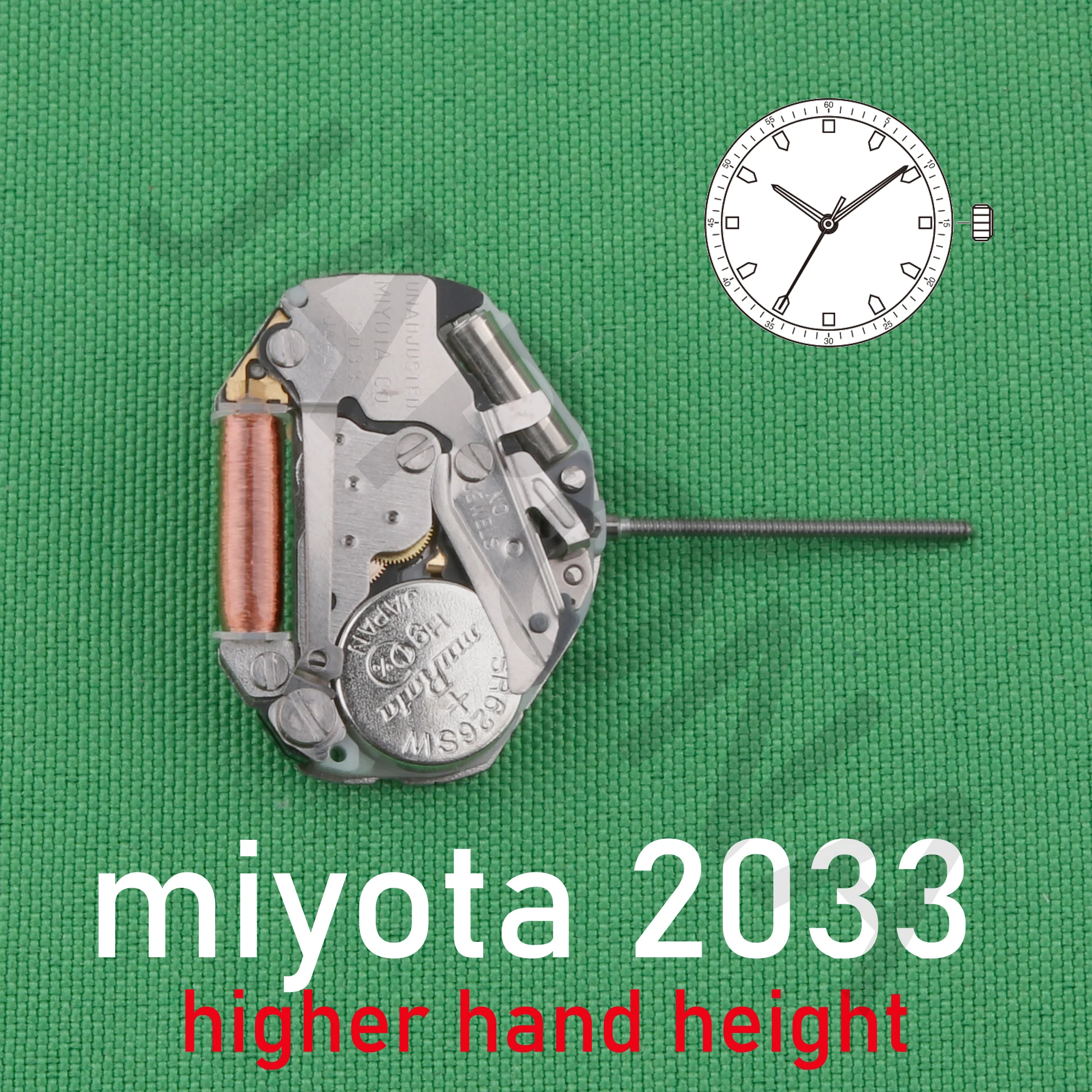 2033 movement miyota 2033 movement featuring higher hand height that enables designs taking advantage of dial depth 3 hands