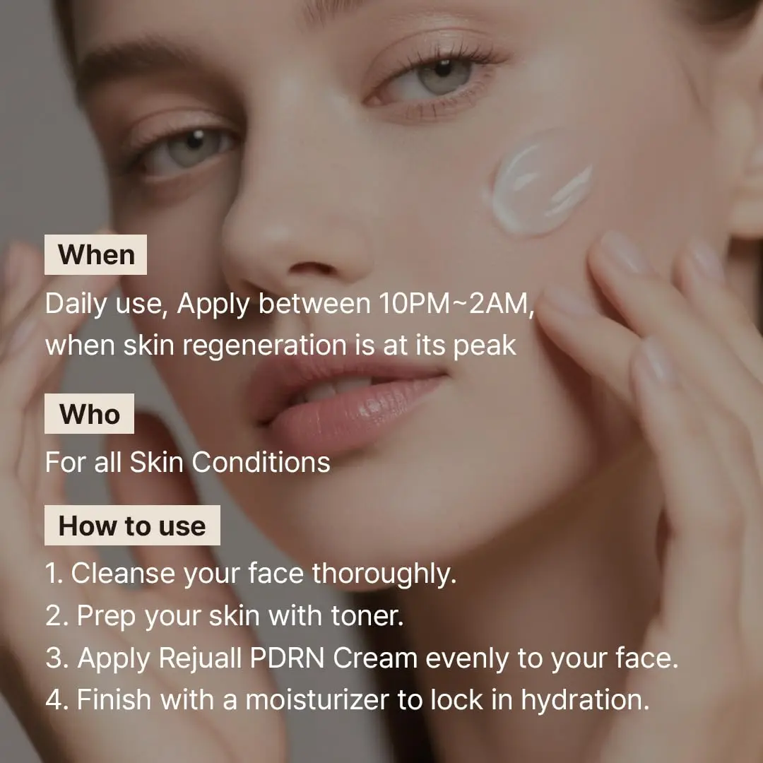 دكتور ريجو جميع كريم تجديد PDRN سمك السلمون DNA الكولاجين حمض الهيالورونيك نياسيناميد الزجاج الجلد العناية بالبشرة الكورية