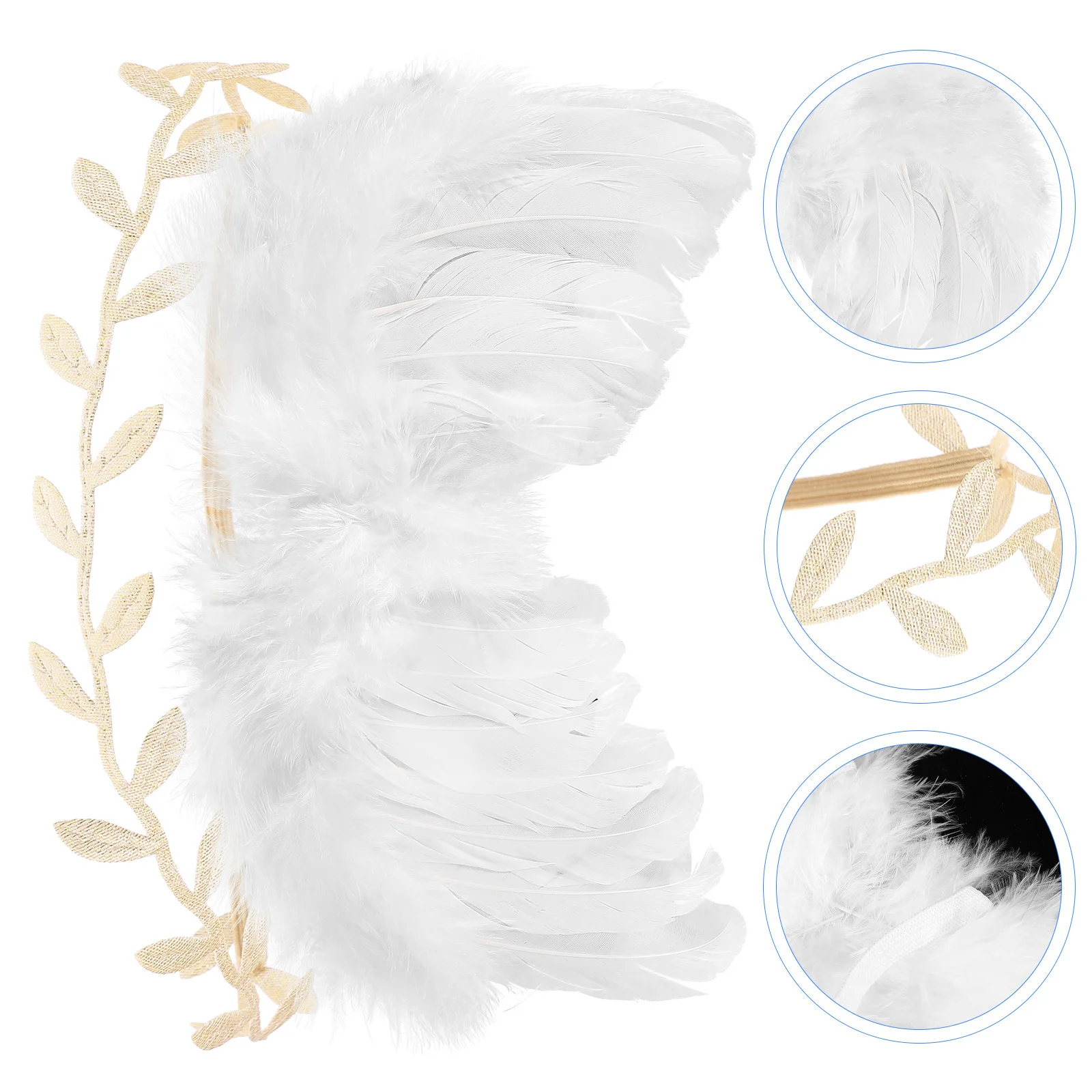 

1Set Angel Wing with Headband Supple Material Newborn Photo Prop for Baby Girl Toddler Costume Lightweight Non-Slip Design