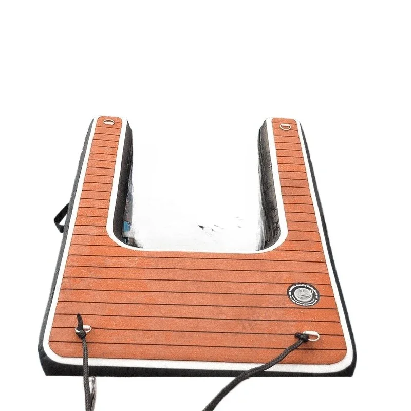 Inflatable dog pool ramp oversized puppy plank EVA non-slip foam deck
