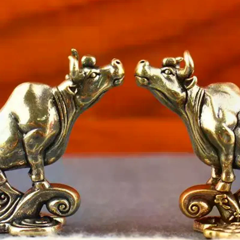Figura Retro de Lucha de Toros para Decoración del Hogar, Espíritu de la Lucha de Toros, Accesorios de Lucha de Toros de Latón, Decoración de Toro de Cobre