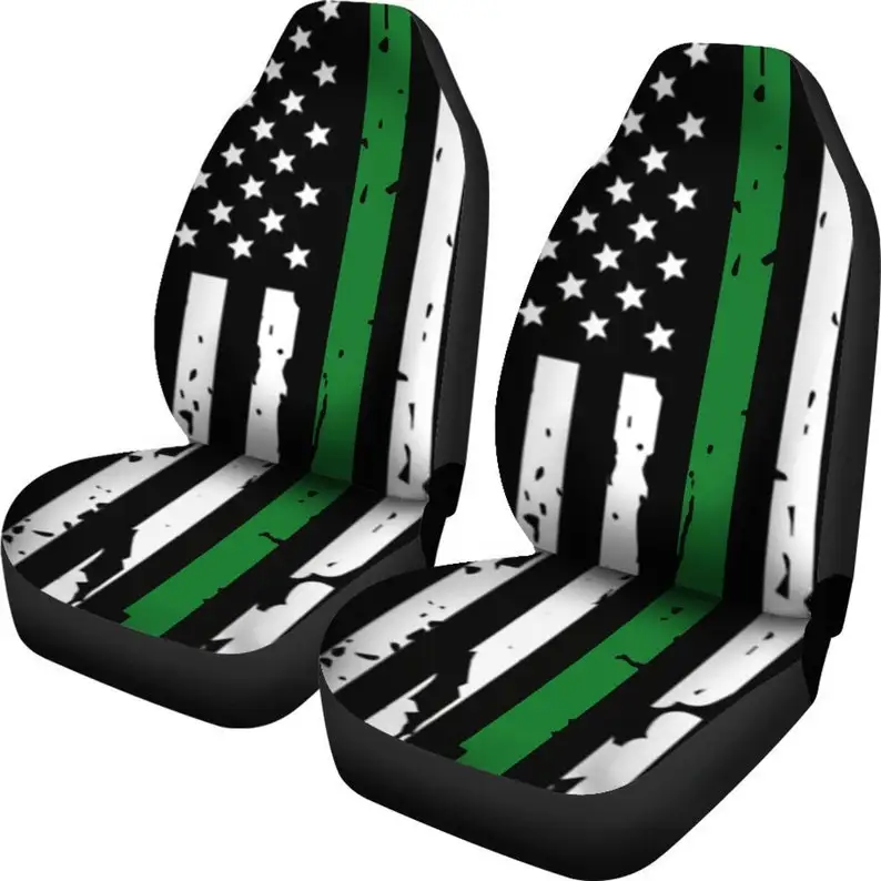 Thin Green Line Car Seat Covers (Set Of 2) / Army Car Seat Covers / Car Seat Protector / Army Car Accessory