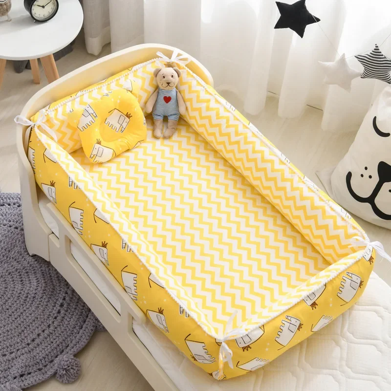 New Folding Baby Sleeping Nest Newborn Bed Crib Travel Playpen Mattress Child Toddler Playpens Photography Cama Bebe with Pillow