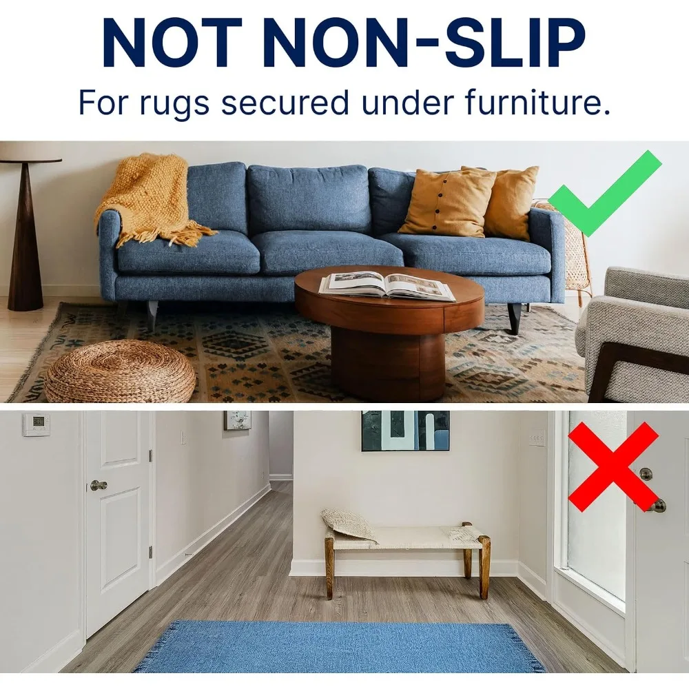 9x12 Rug Pad 1/2 Inch Thick 100% Felt Protective Cushioning Safe for Hardwood Floors