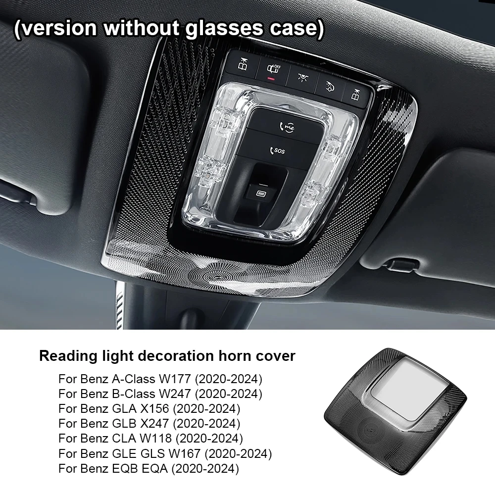 For Mercedes Benz A B CLA GLB GLA GLE Class W177 W247 C118 X247 H247 W167 EQA EQB 2020-2024Car Front Reading Lamp Light Cover