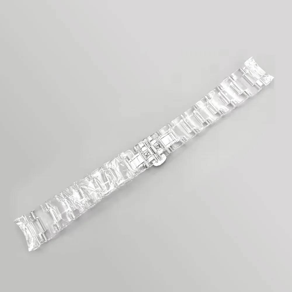 39,5 mm Modisches transparentes Acryl-Uhrengehäuse, passend für VK63-Uhrwerk, Uhrenzubehörteile, blau, gelb, weiß, Uhrenbox – Detail 10