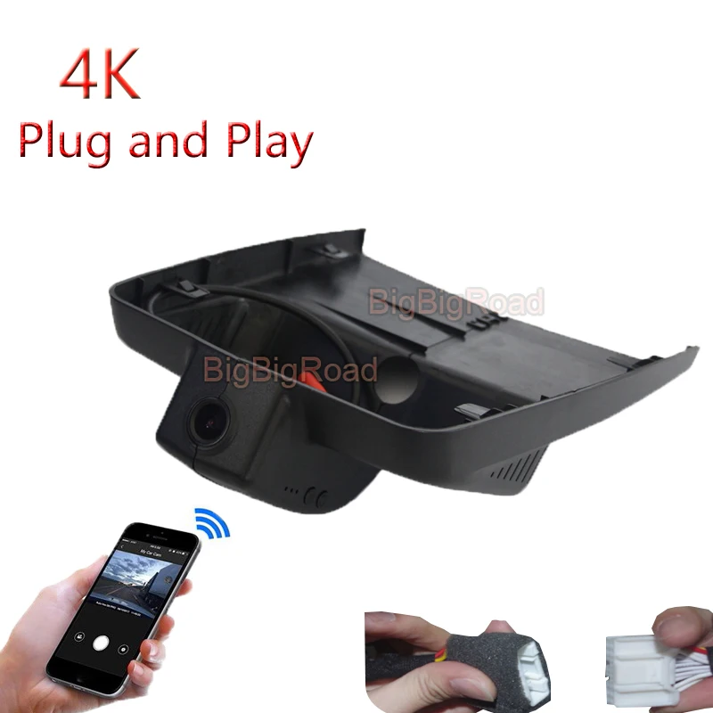 

4K Plug And Play Car DVR Wifi Video Recorder Dash Camera For Geely Atlas Boyue GE 2015 2016 2017 2018 2019 High Version 2160P