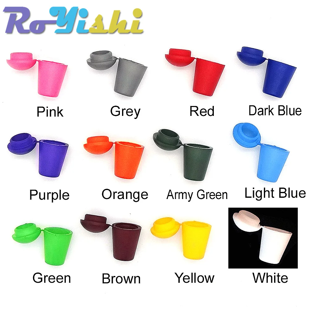 12 Pcs/Pack Colorful Cord Ends Bell Stopper With Lid Lock Plastic Toggle Clip For Paracord Clothes Bag Sports Wear Shoe