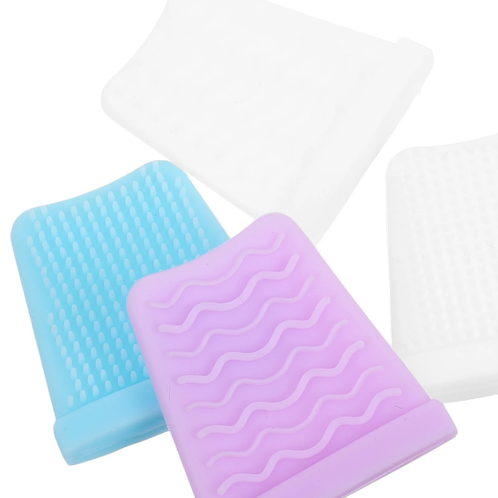 4 個のシリコンカバーフェイススクラバー用スキンスクレーパー保護スリーブフェイシャルツールアクセサリークリーンケアフェイシャルスパチュラカバー