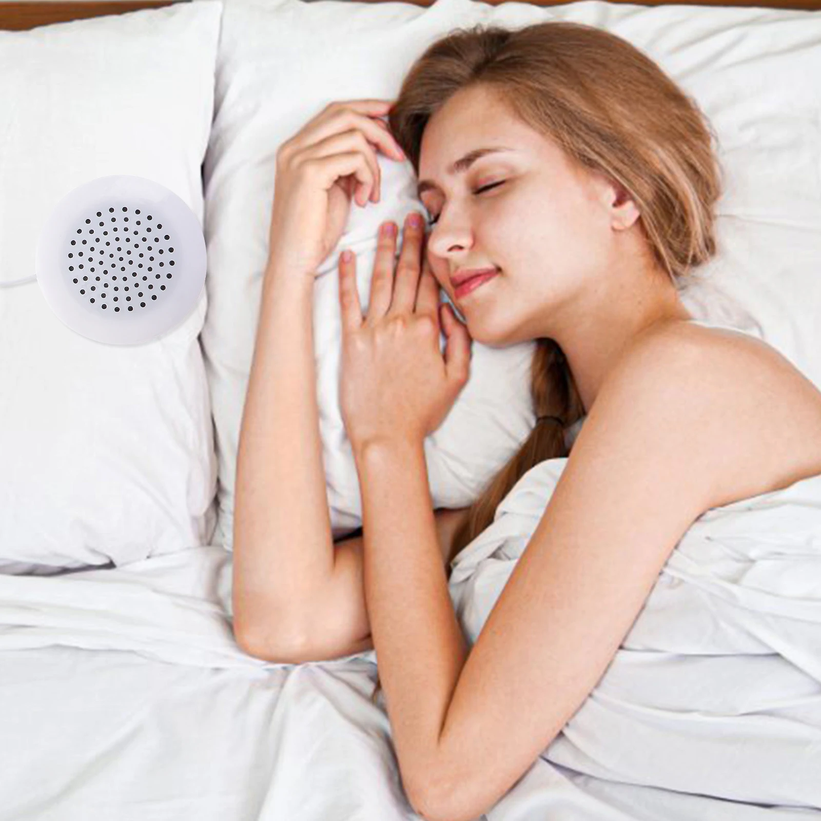 

Portable Music Pillow Speaker 35mm Speakers DIY Micro Flexible Sound Coil Built-in Microphone Bedside Use Audio Device