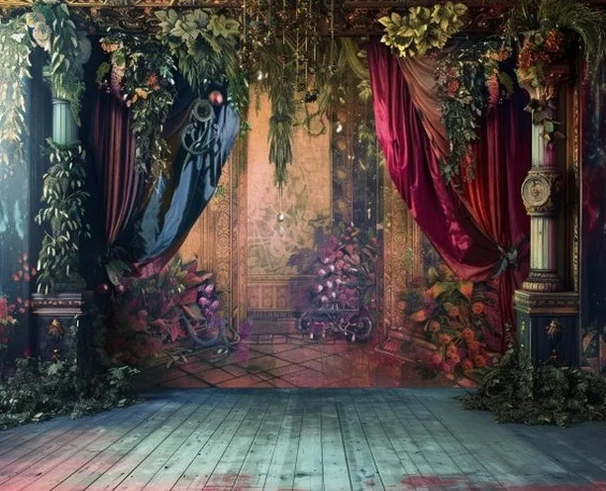 ジョンソンのお祝いの木の背景,花の背景,高品質,コンピューター印刷,結婚式の写真,スタジオ