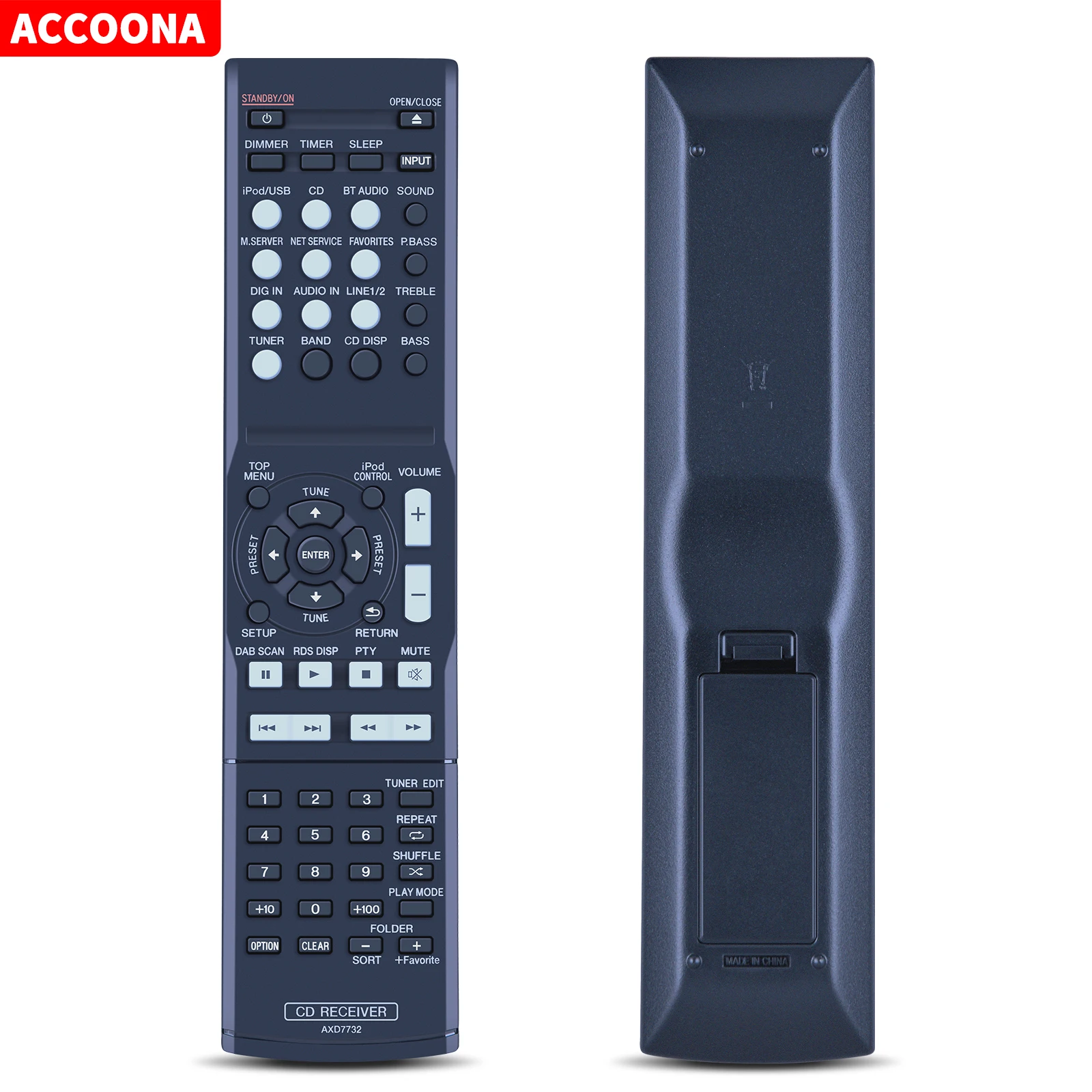 New Remote Control Use for Pioneer AXD7732 X-HM72 XC-HM82 X-HM82 CD Receiver Audio Controller