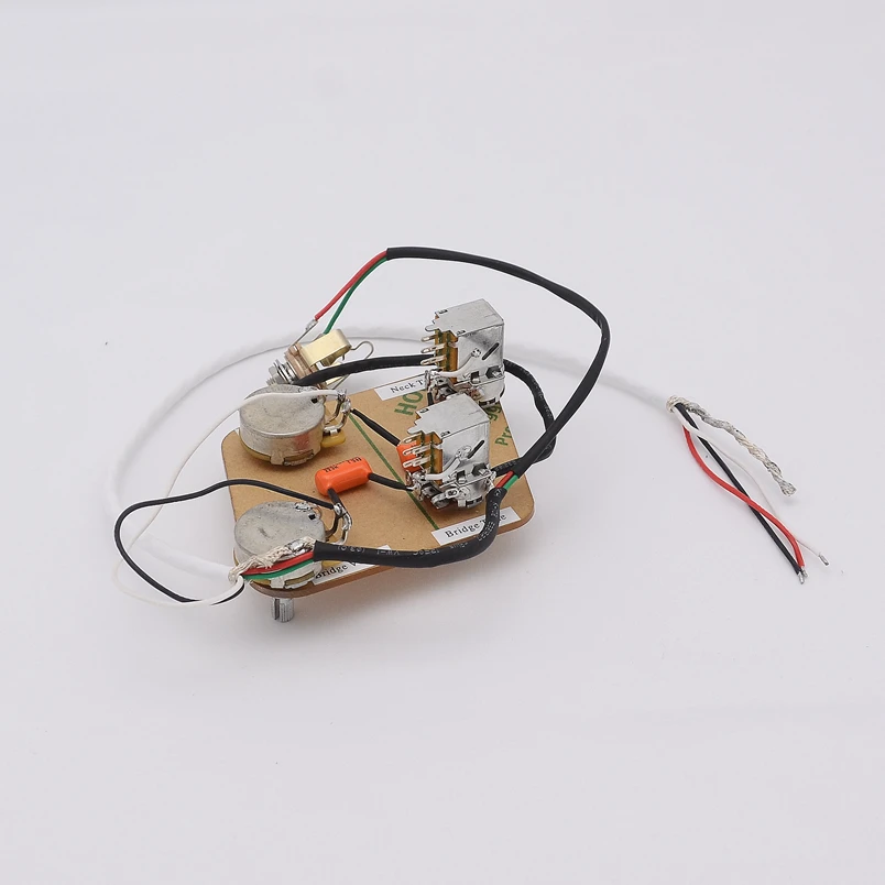 

1 Set Loaded Pre-wired Electric Guitar CTS & Alpha Push Pull Wiring Harness Prewired Kit for LP SG