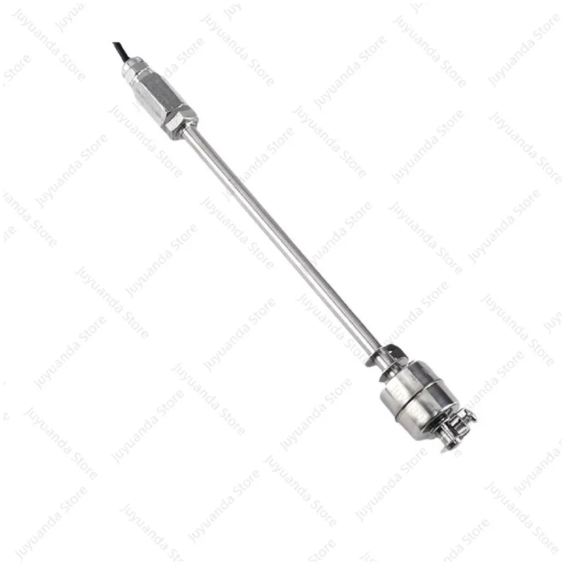 304 Stainless Steel Liquid Level Float Switch Adjustable 100-800mm Single/Dual Ball 0-220V -30~120C Tank High Temp Use