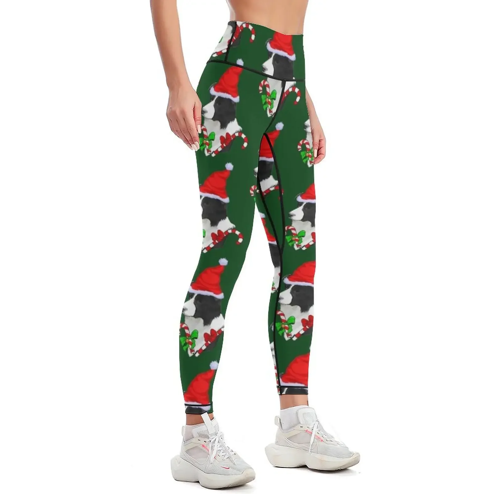 Border Collie Christmas Gifts Leggings for girls sports for Womens Leggings