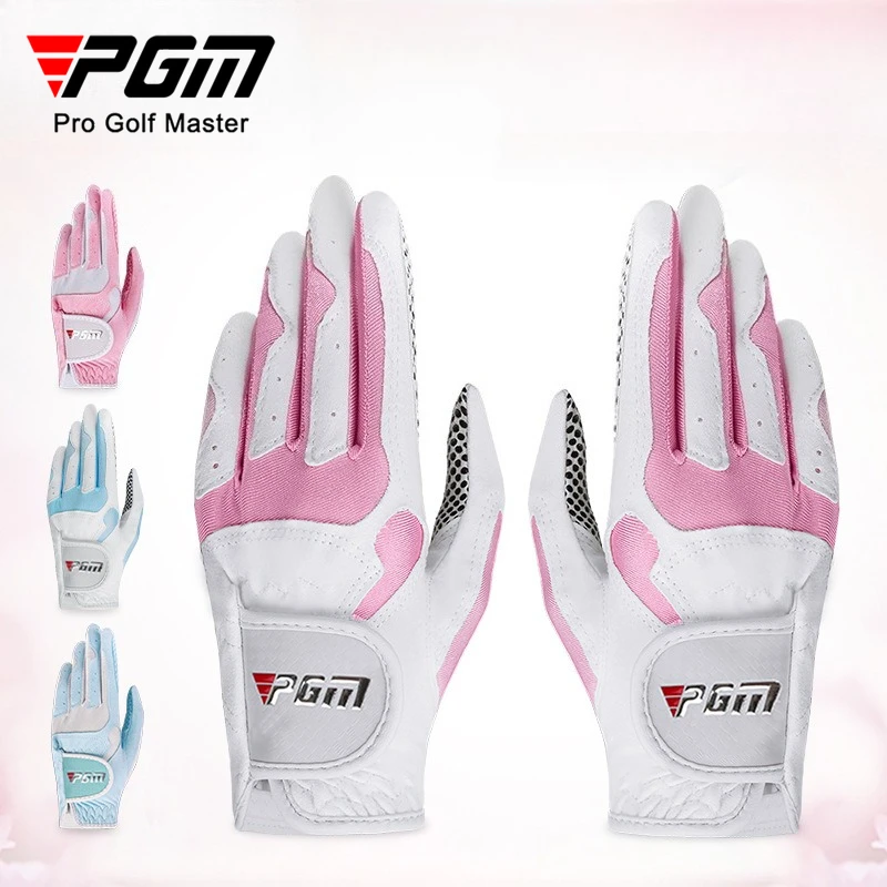 

PGM Women Golf Gloves Sports Non Slip Professional Outdoor Glove 1 Pair of Left and Right Hands ST018