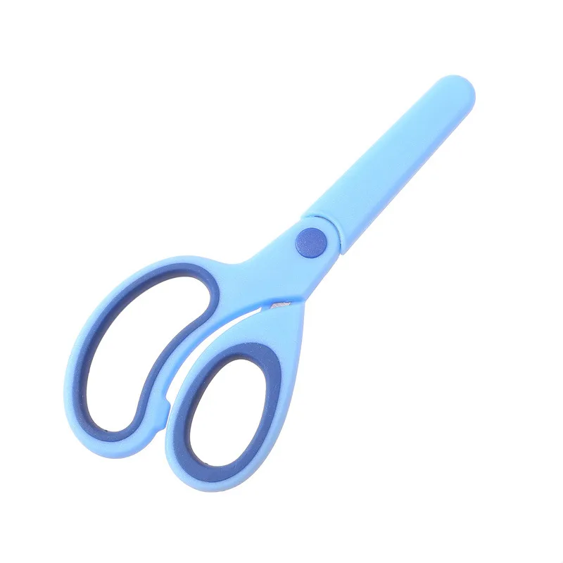 مقص اليد اليسرى طالب الفولاذ المقاوم للصدأ الملونة مقص لطيف الأطفال مقص صغير مقص مكتب السلامة البسيطة
