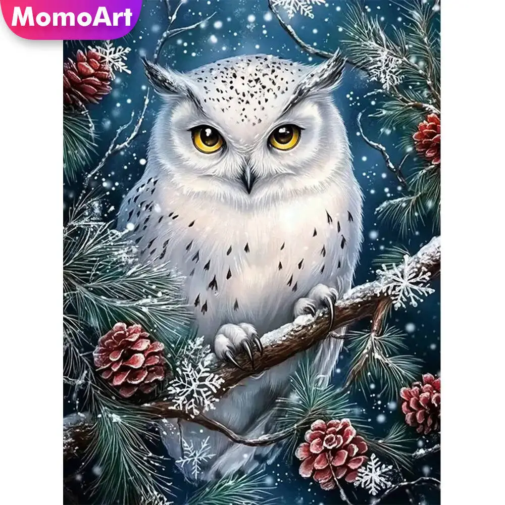 Momoart Katze Diamant Malerei Tier bunte Diamant Mosaik Bild Strass Mond Wand Dekor