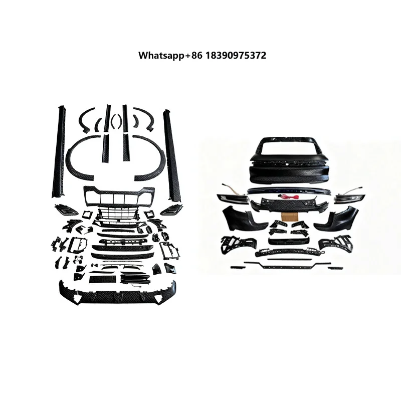 2025 9Y0.2 Retrofit Bodykit Complete Set Exhaust Clips Front Bumper Rear Bumper Side Skirts